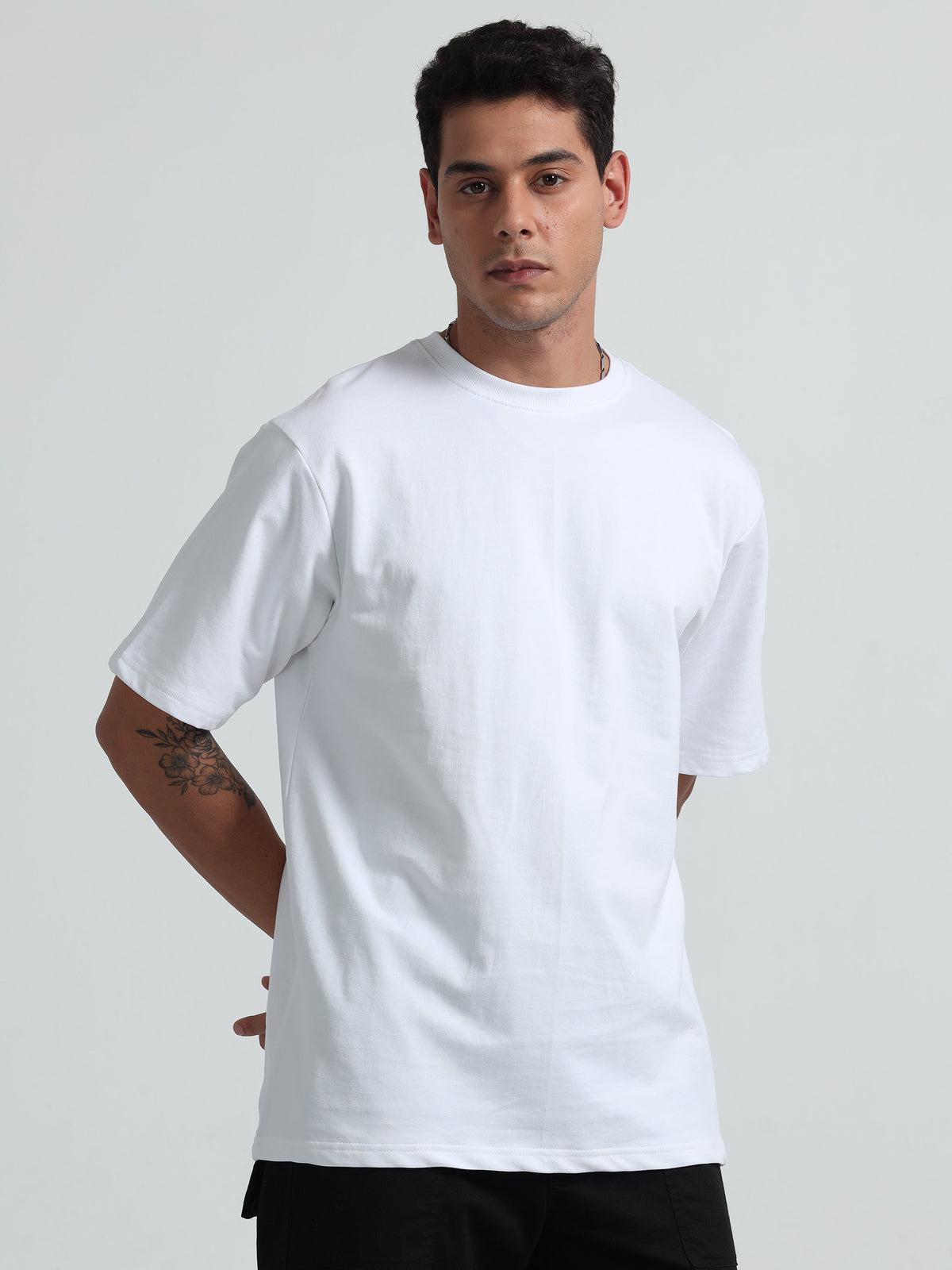 240GSM Unisex White Cotton Oversized Tshirt
